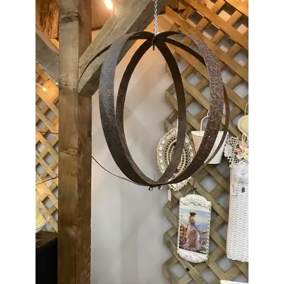 Steel wine barrel orb