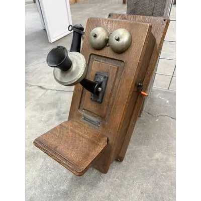 Chicago Telephone Supply crank phone wall mount