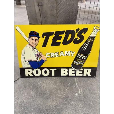 Teds Root Beer Tin Sign