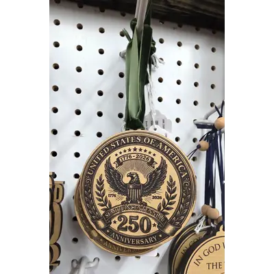 USA 250th Commemorative Ornament