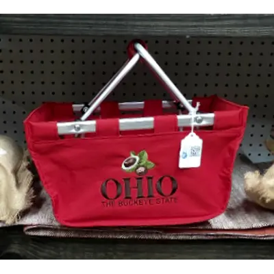 Ohio Buckeye State Red Mini Market Tote