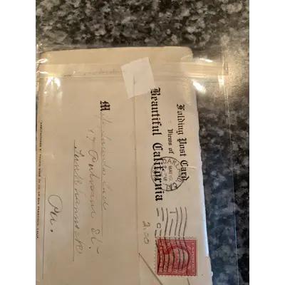 JY-Vintage California postcard book