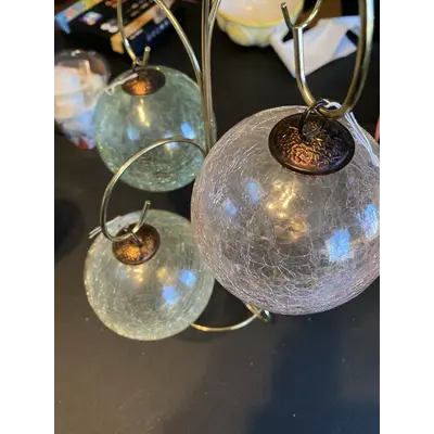 Fy-crackle glass globe