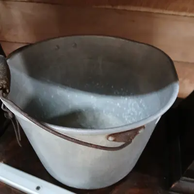 Antique milking pail