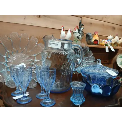 4 vintage narrow flute stem heisey vordials 1910