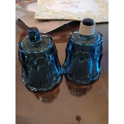 Homco vintage tulip blue votive