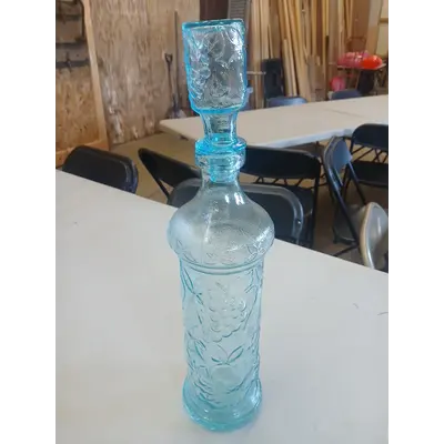 Vintage genie bottle empoli pale aqua