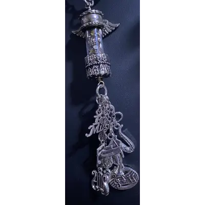 Wings and Music Glass Cylinder