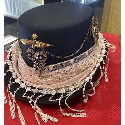 Peach Steampunk Hat