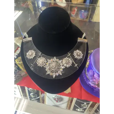 Snow Flake Statement Necklace