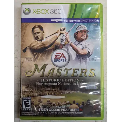 Xbox 360 EA sports tiger woods PGA tour 14 masters historic edition
