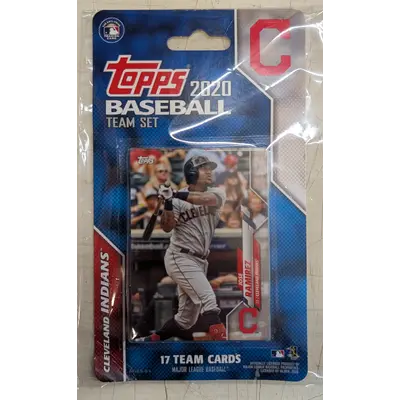 2020 Topps baseball Cleveland Indians team set 17 cards