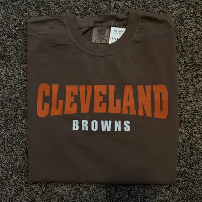 (Espresso)Adult L Cleveland Browns T-Shirt