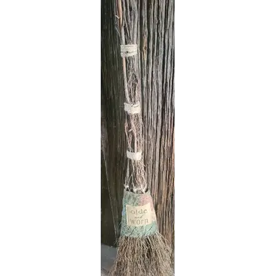 Old & worn cinnamon broom