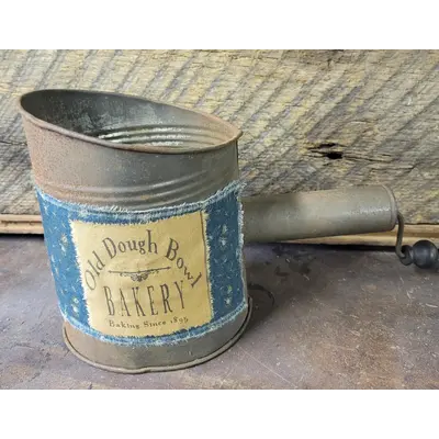 Dough bowl bakery sifter