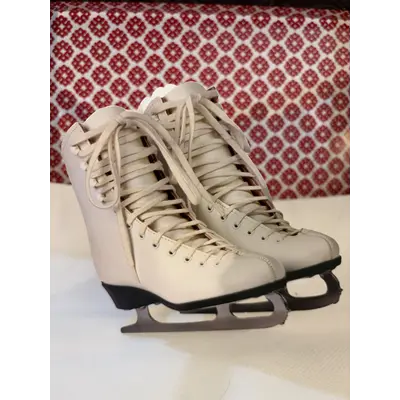 Ice skates greeting card