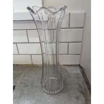 Vase-  small clear glass