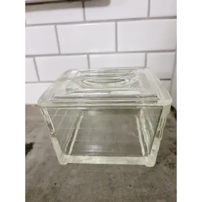 Glass Refrigerator container with lid