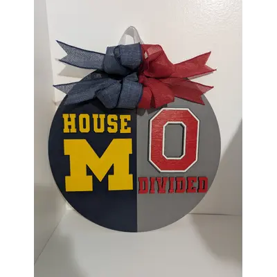 House Divided Door Sign