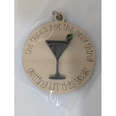 Funny Ornament-Martini Glass