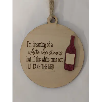 Funny Ornament-red wine