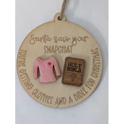 Funny Ornament-Snapchat