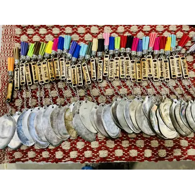 Spoon and wood bookmark assorted