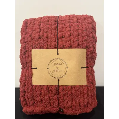 Medium Cranberry Blanket 36inch x 50inch