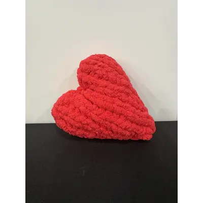 Small Magenta Pink Heart Pillow