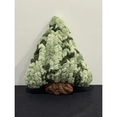 Variegated Green Tree Pillow