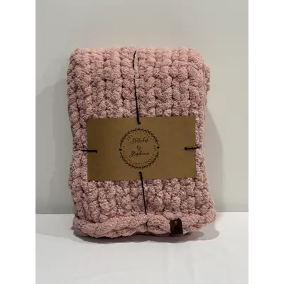 Small Bridesmaid Pink Blanket 30in X 30 in