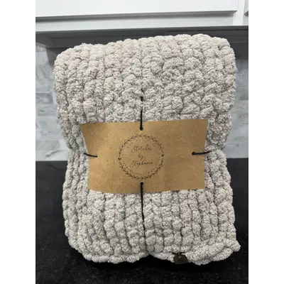 Medium Light Gray Blanket 36inch x 50inch