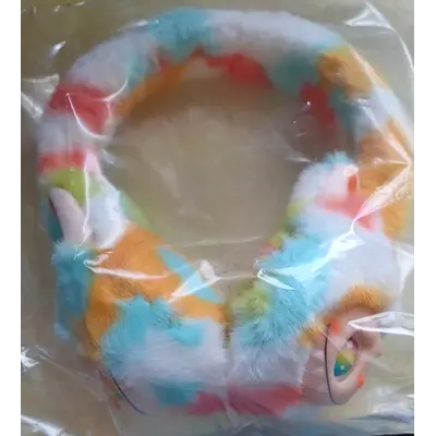 Orange/blue/green labubu earmuffs/headband