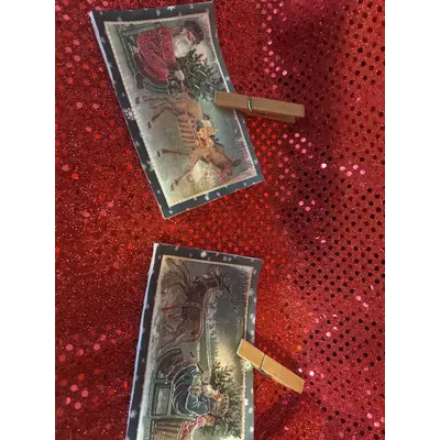 Handmade by Sally - Vintage Old World Santa Ornaments landscape