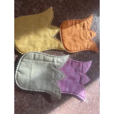 Handmade by Sally tulip coaster set