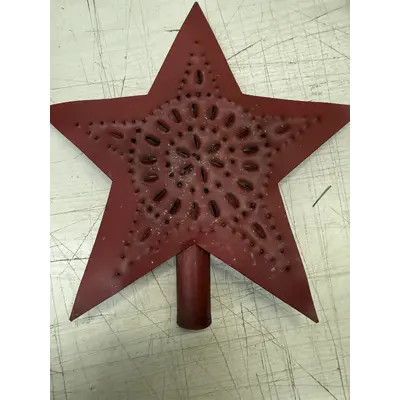 Prim Tin Star Tree Topper