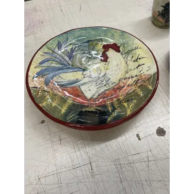 Lg Rooster plate
