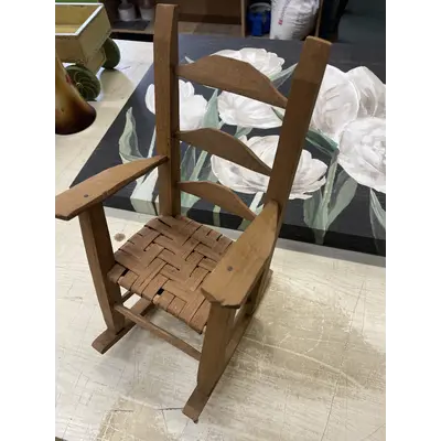 Mini wooden rocker