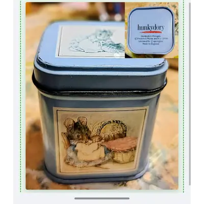 Vintage Small Beatrice Potter Hunkydory Tin kw