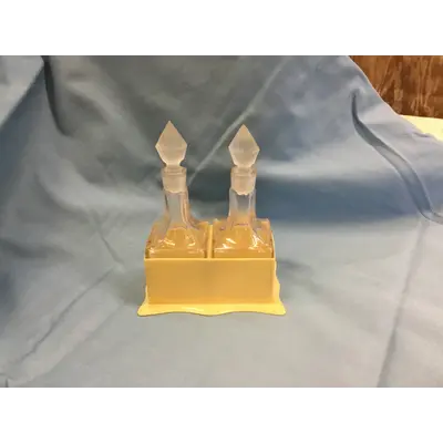 Vintage Perfume Set in Holder:1920s-1940s